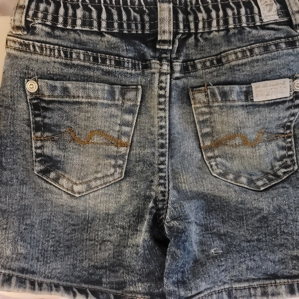 7 For All Mankind Kids Denim Shorts 24 Month -‎ Blue